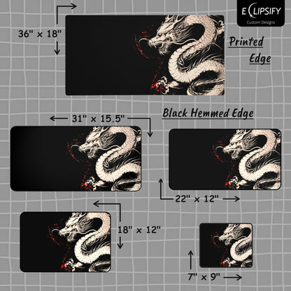 Eternal Scales: Oriental Dragon Gaming Mouse Pad