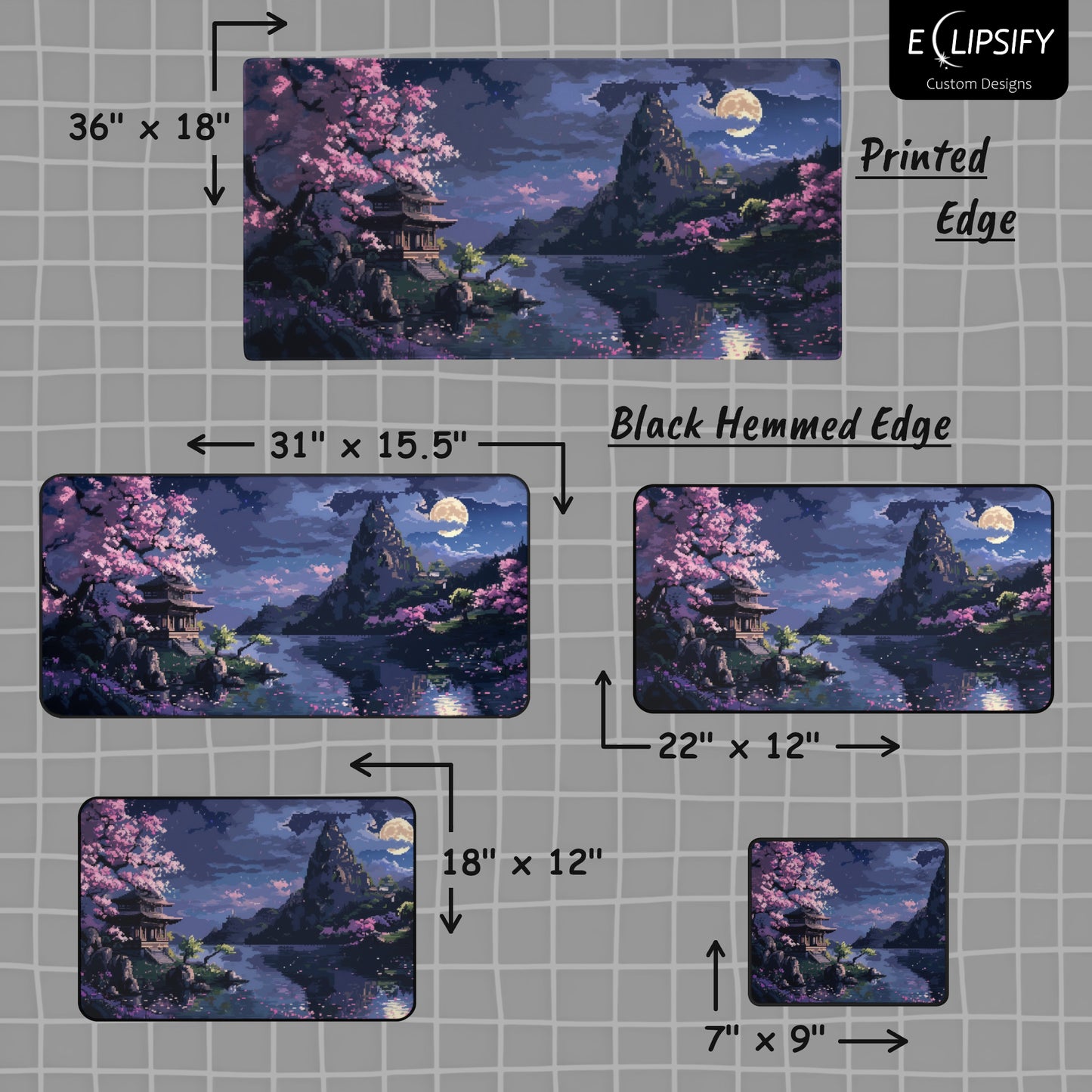 Byte Blossom: Pixel Art Mouse Pad