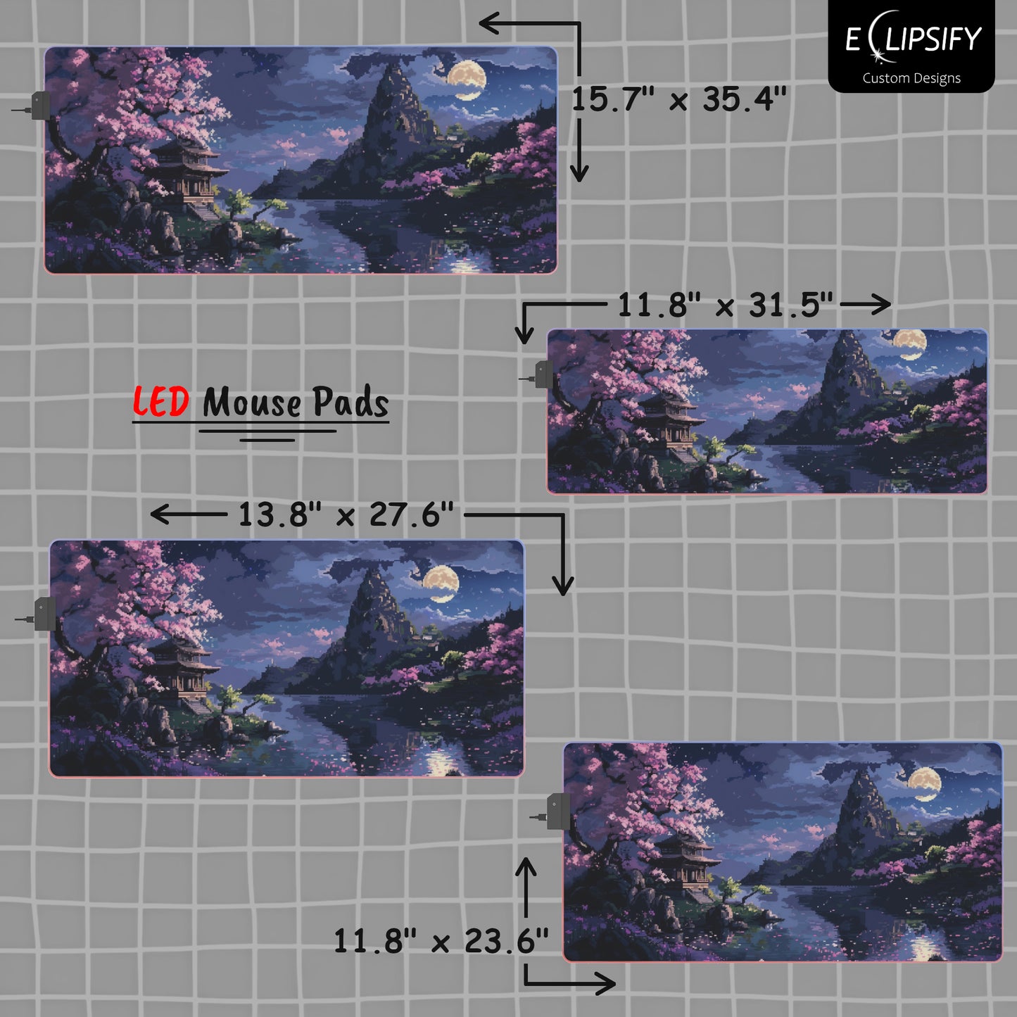Byte Blossom: Pixel Art Mouse Pad