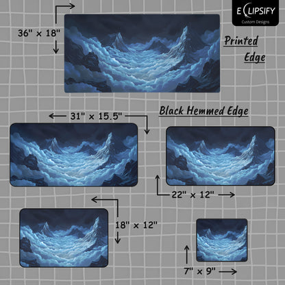 Sky Haven: Blue Clouds Mouse Pad