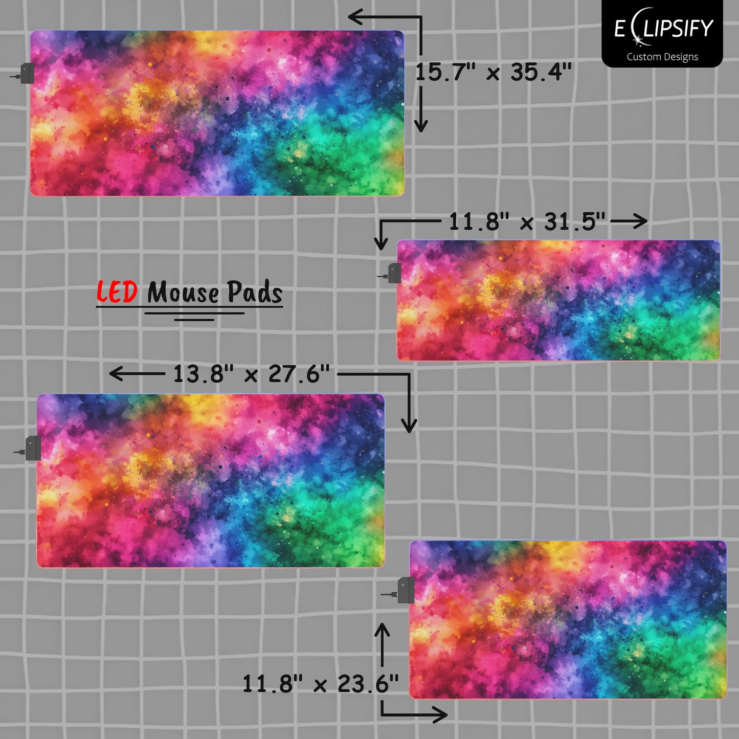 Color Burst: Paint Art Mouse Pad