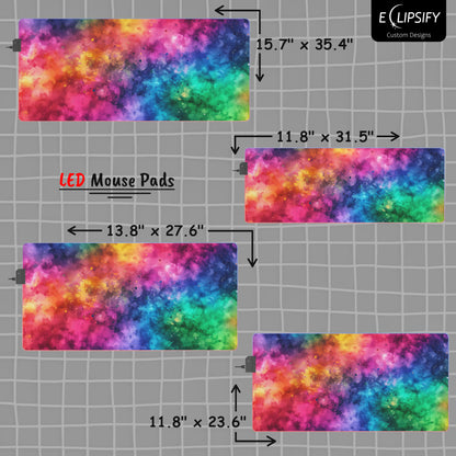 Color Burst: Paint Art Mouse Pad