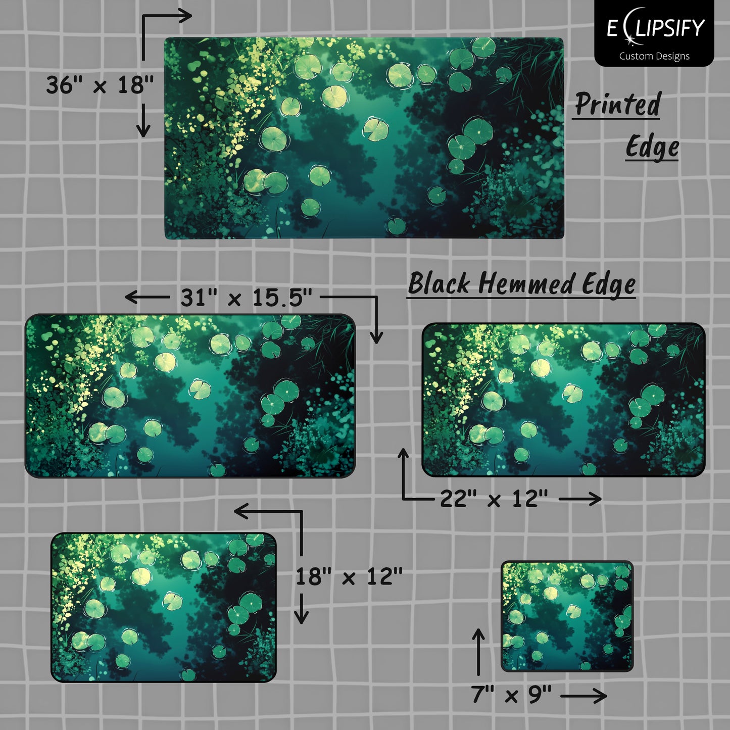 Petals & Pads: Lily Pad Gaming Mouse Pad