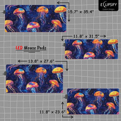 Jelly Drift: Jelly Fish Mouse Pad