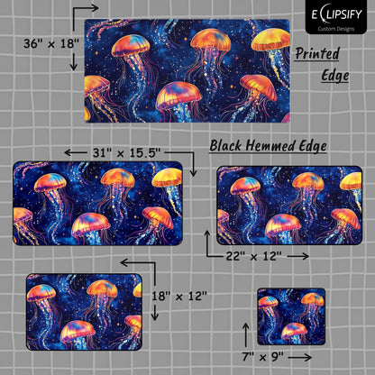 Jelly Drift: Jelly Fish Mouse Pad