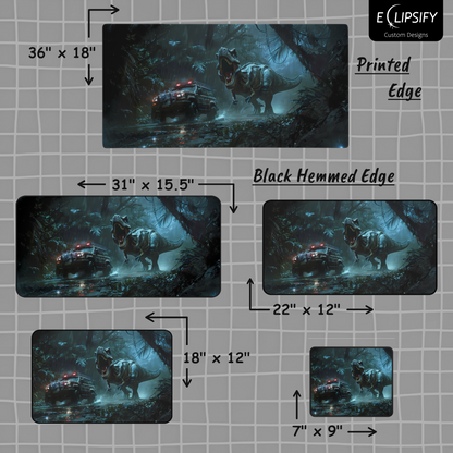 Dino Danger: Jurassic Gaming Mouse Pad