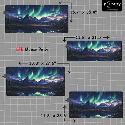 Auora: Northern Light Landscape Mouse Pad