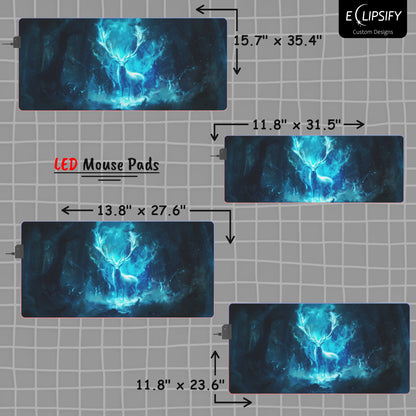 Starlit Stag: Patronus Gaming Mouse Pad