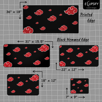 Shadow Ninjas: Red Clouds Gaming Mouse Pad
