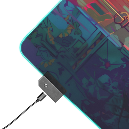 Mosaic Shadow: Assassin Gaming Mouse Pad