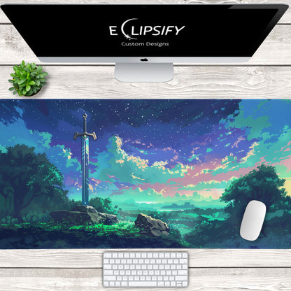 Excalibur: Mythical Sword Gaming Mouse Pad