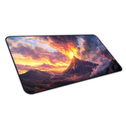 Ember Rift: Volcano Landscape Mouse Pad