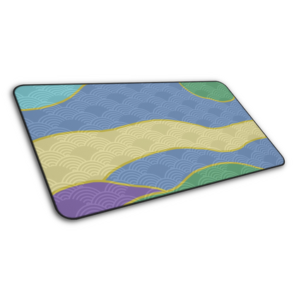 Japanese Waveform: Waves Minimalist Mouse Pad
