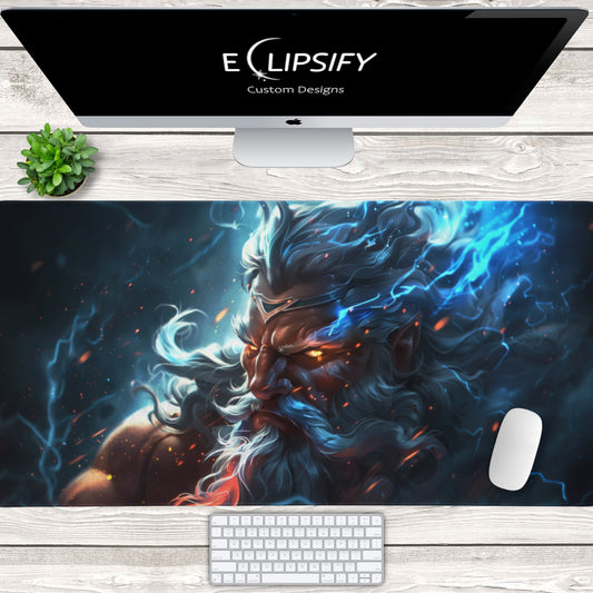 God of Thunder: Zeus Gaming Mouse Pad