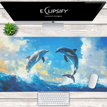 Ocean Dance: Dolphins Mouse Pad