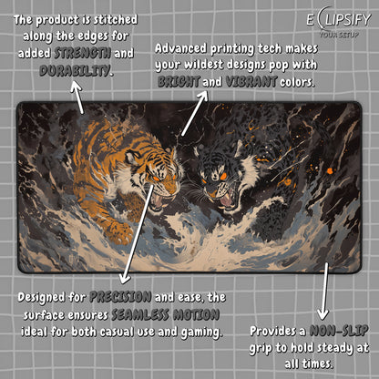 Jungle King: Tigers Gaming Mouse Pad