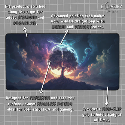 Vibrant Life: Tree of Life Gaming Mouse Pad