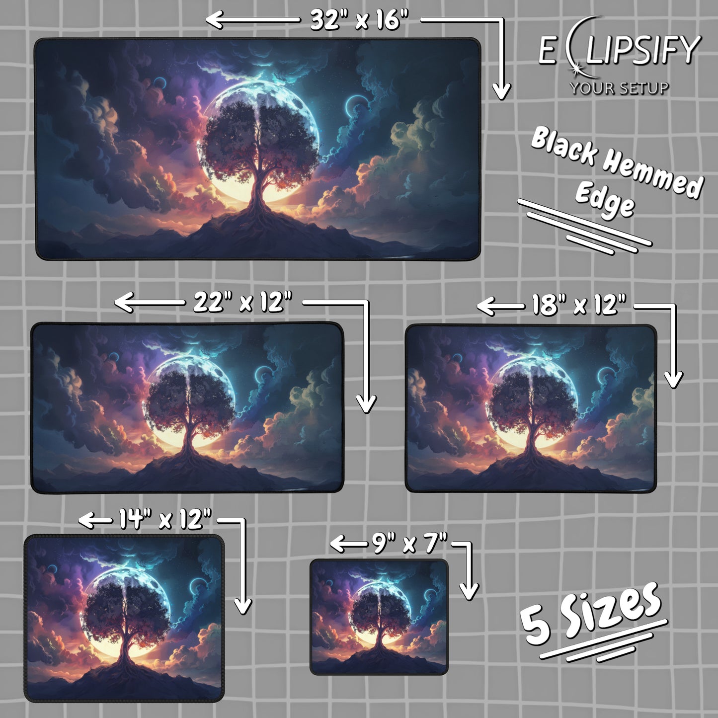 Vibrant Life: Tree of Life Gaming Mouse Pad
