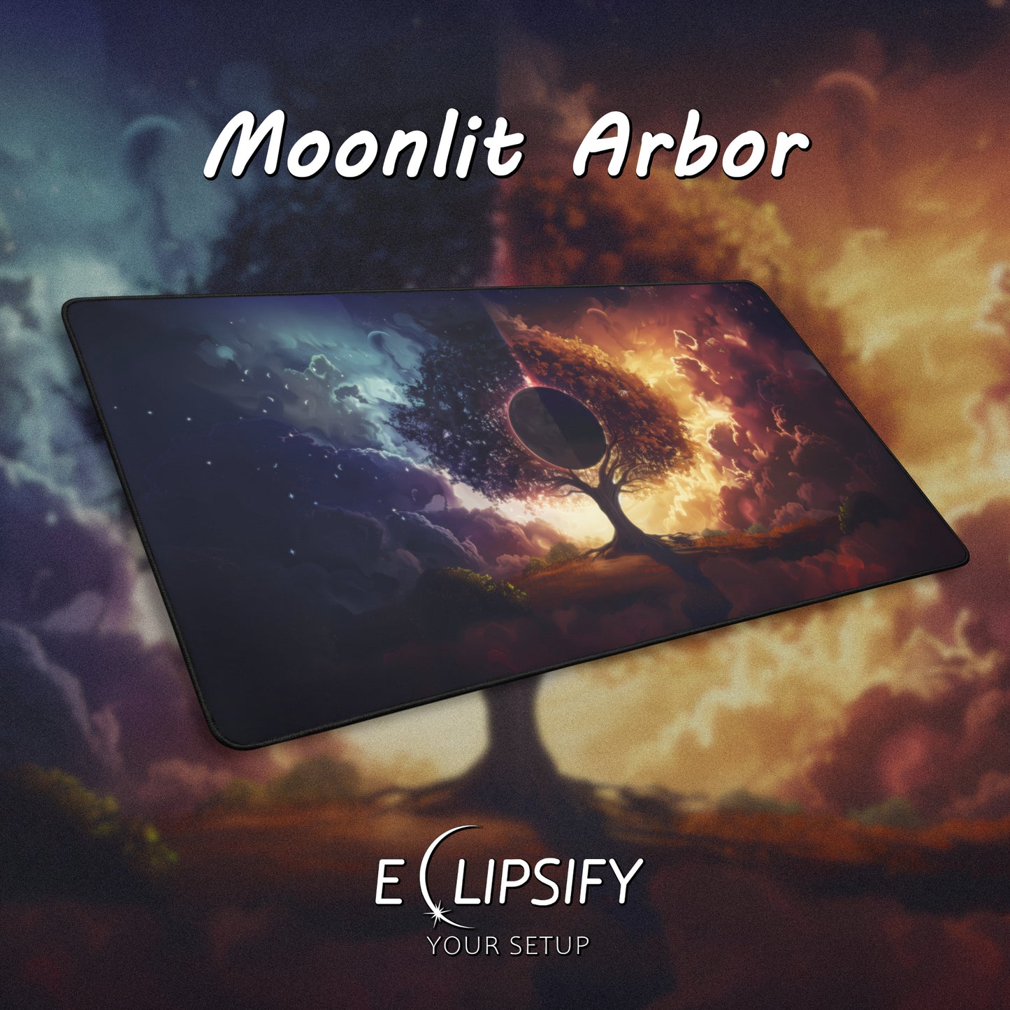 Moonlit Arbor: Tree of Life Gaming Mouse Pad