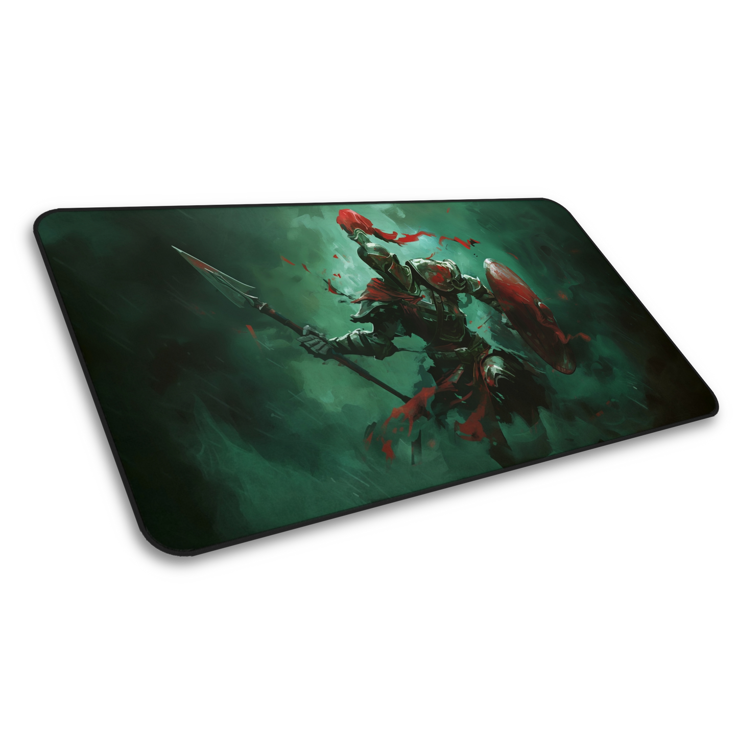 Undead Spartan: Zombie Spartan Gaming Mouse Pad