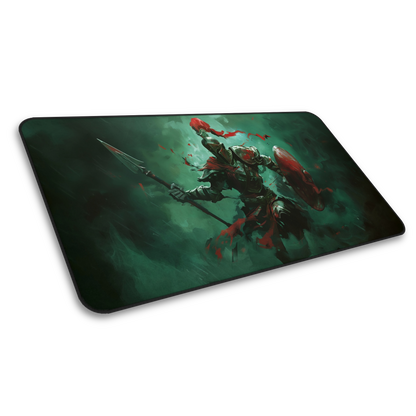 Undead Spartan: Zombie Spartan Gaming Mouse Pad