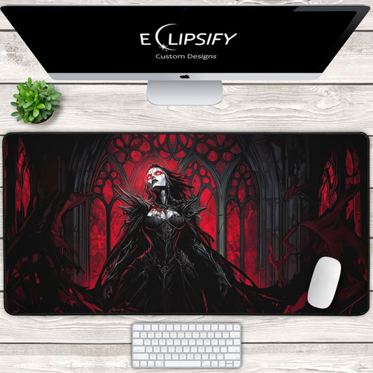 Vampire Queen: Undead Red Gaming Mouse Pad
