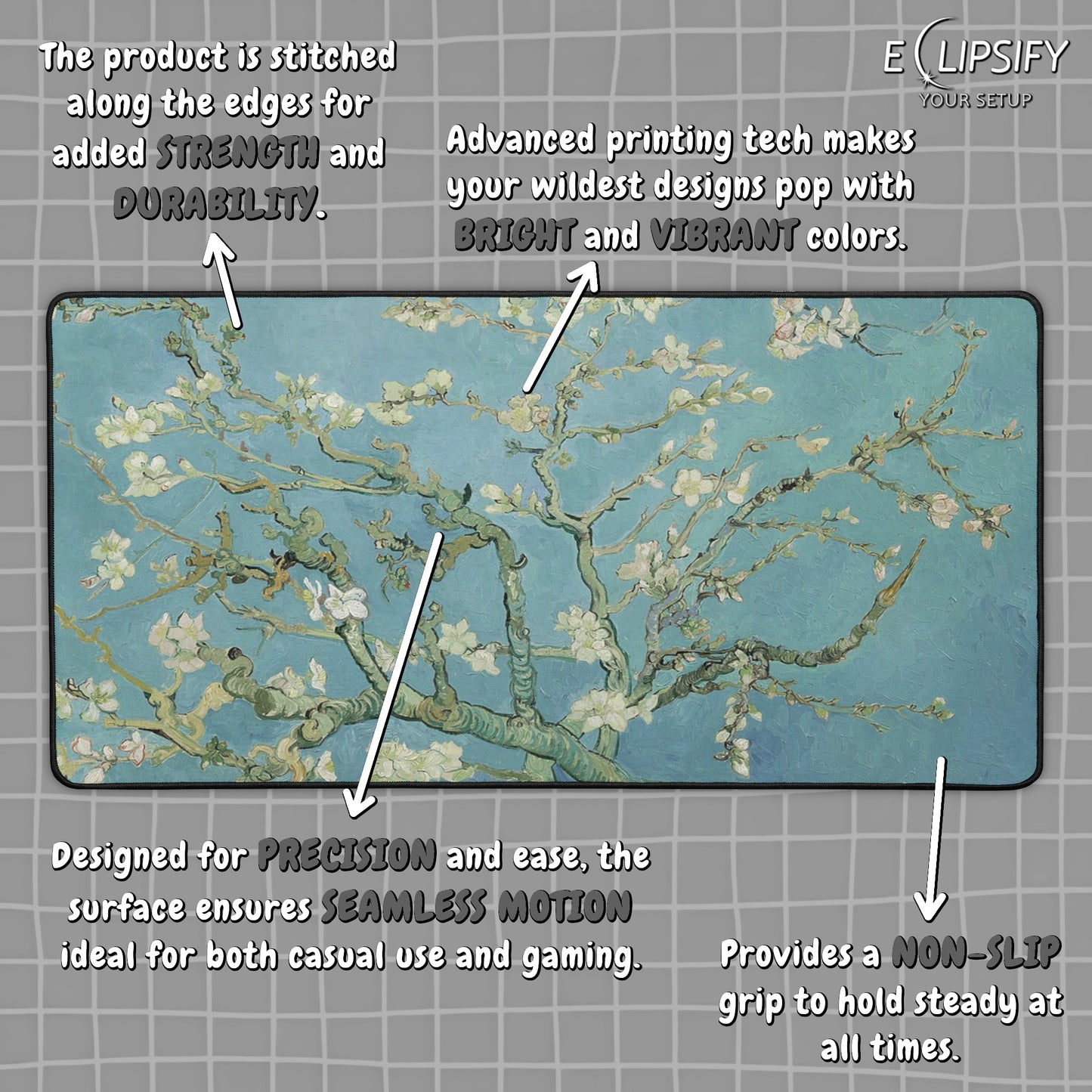 Almond Blossoms: Vincent Van Gogh Mouse Pad