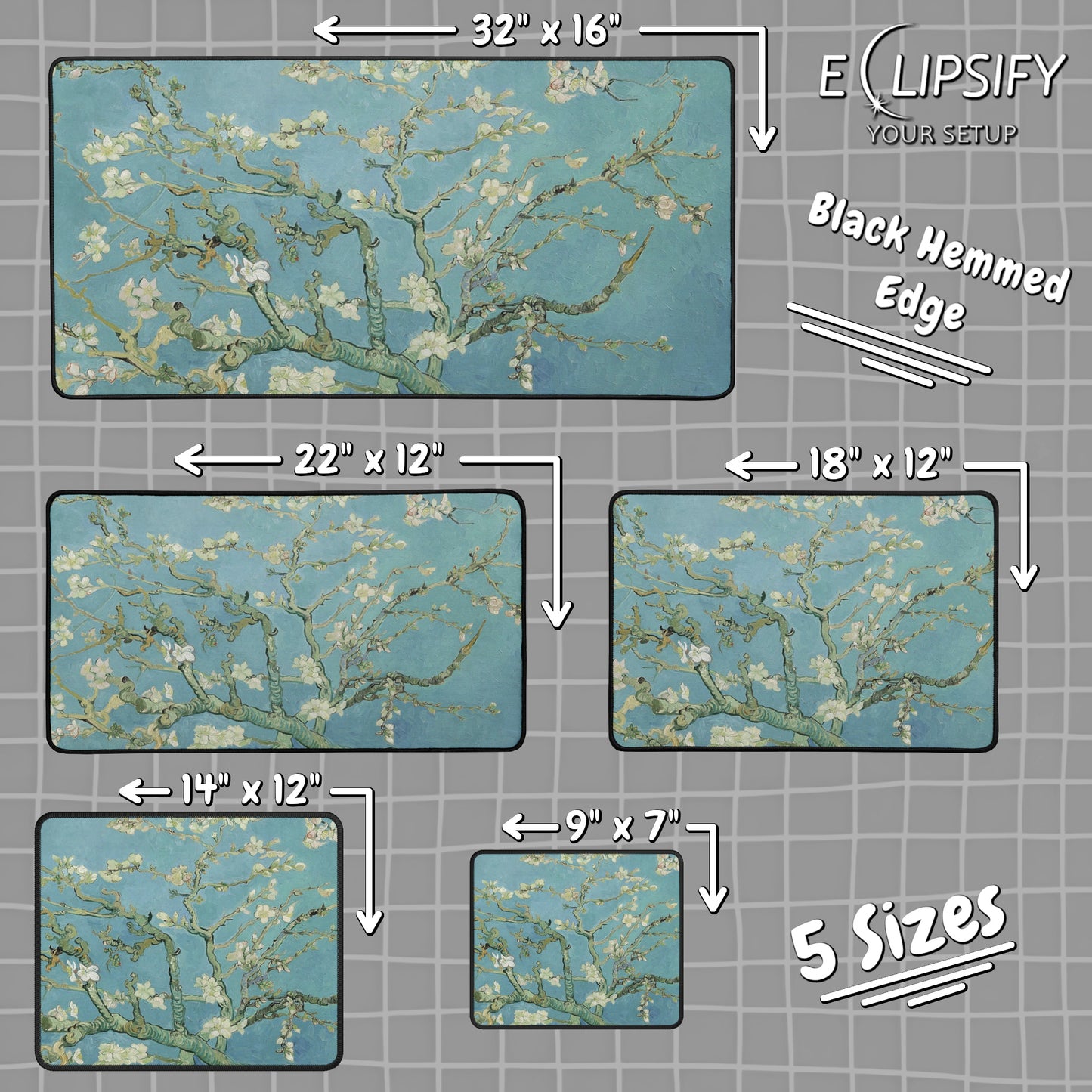 Almond Blossoms: Vincent Van Gogh Mouse Pad