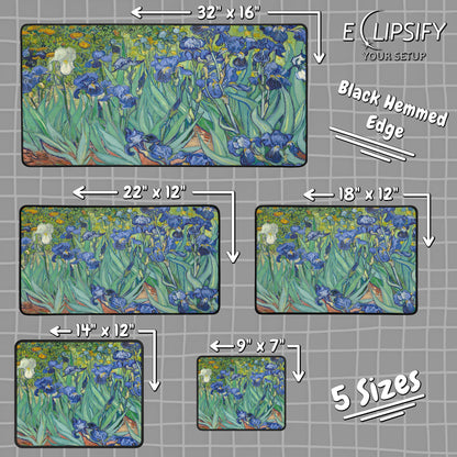 Irises: Vincent Van Gogh Mouse Pad