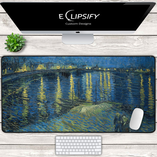 Starry Night Over the Rhone: Vincent Van Gogh Mouse Pad