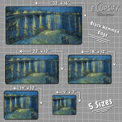 Starry Night Over the Rhone: Vincent Van Gogh Mouse Pad