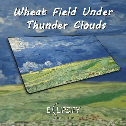 Wheat Field Under Thunder Clouds: Vincent Van Gogh Mouse Pad