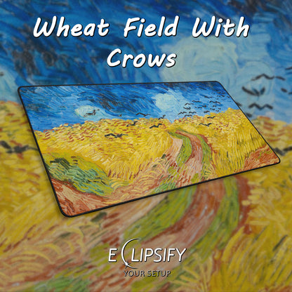 Wheat Field With Crows: Vincent Van Gogh Mouse Pad