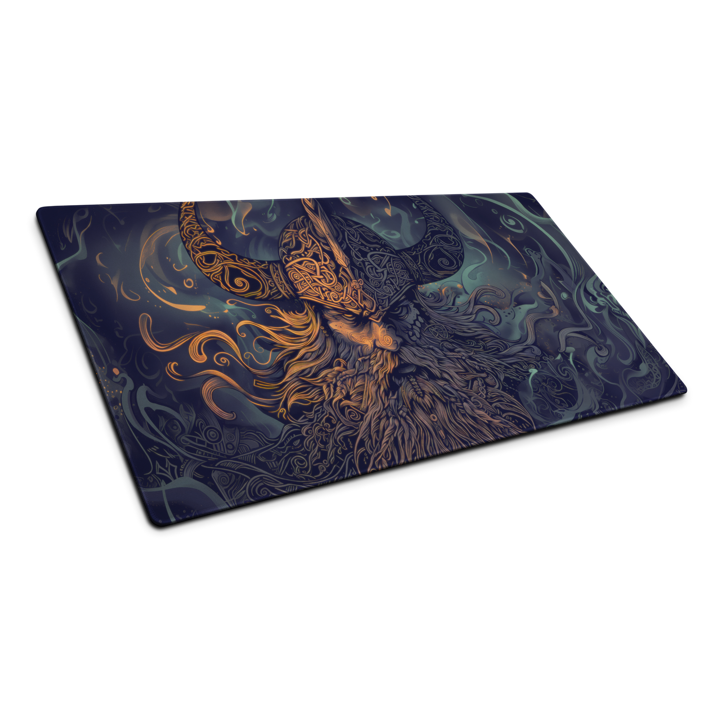 Nordic Warrior: Viking Gaming Mouse Pad