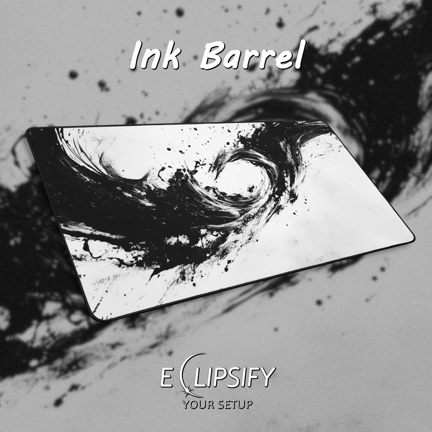 Ink Barrel: Wave Gaming Mouse Pad