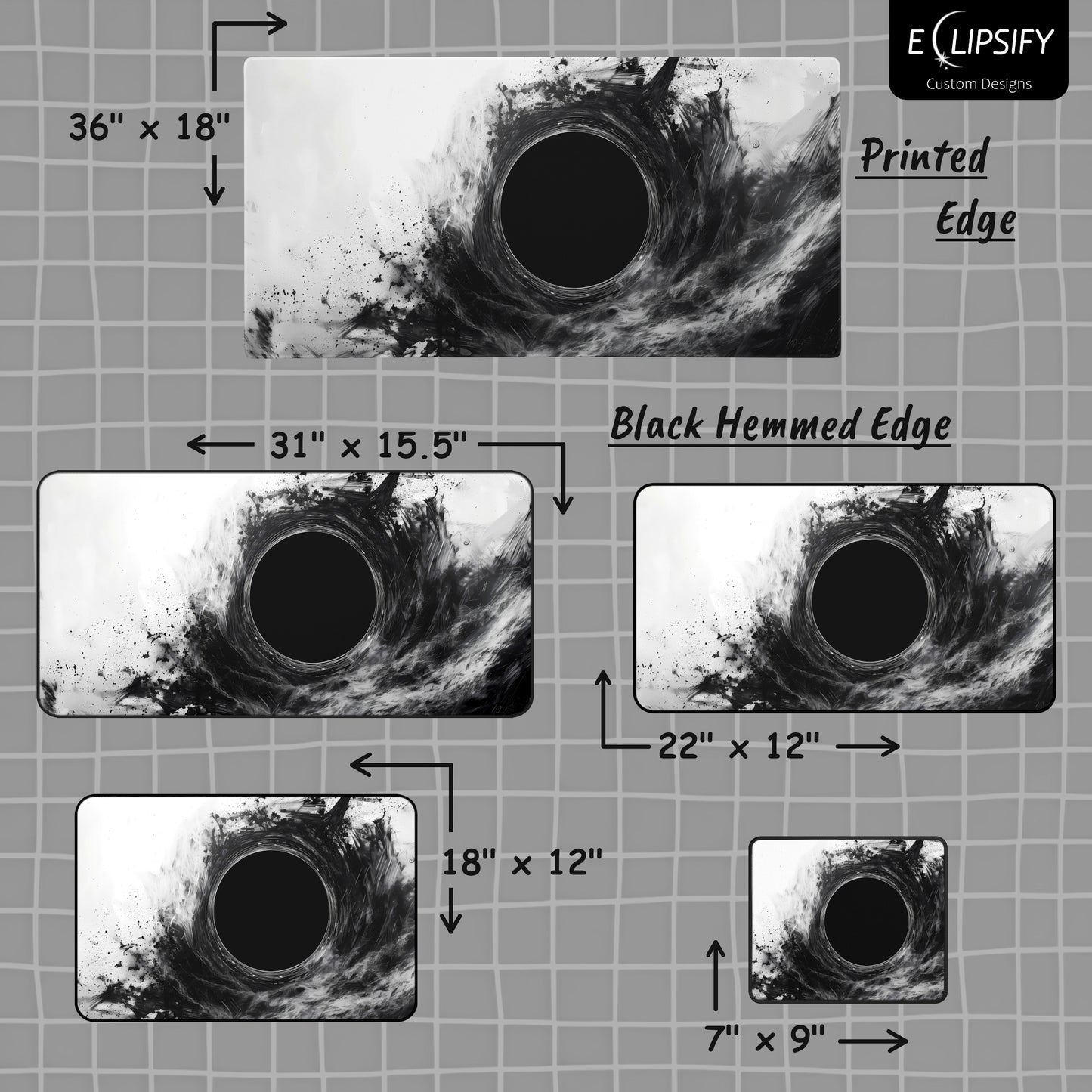 Black Void: Black Hole Gaming Mouse Pad
