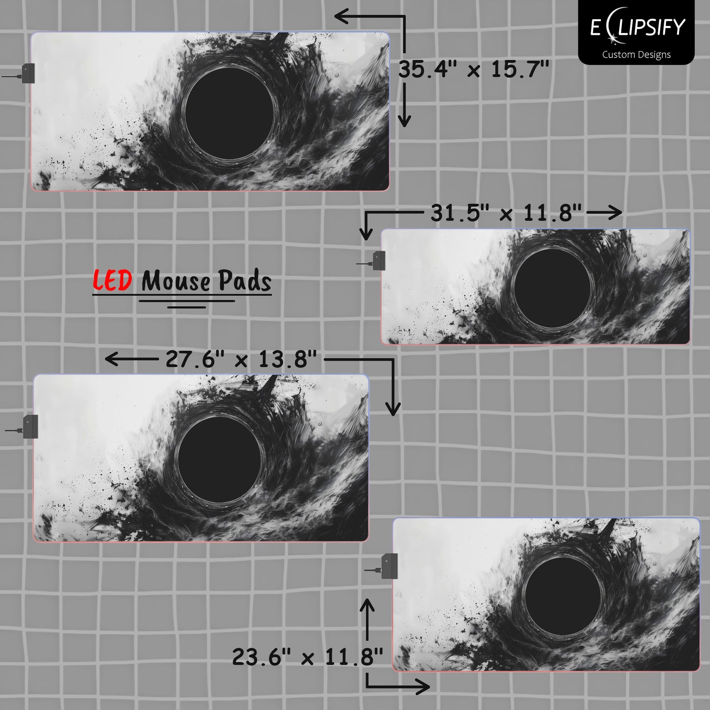 Black Void: Black Hole Gaming Mouse Pad