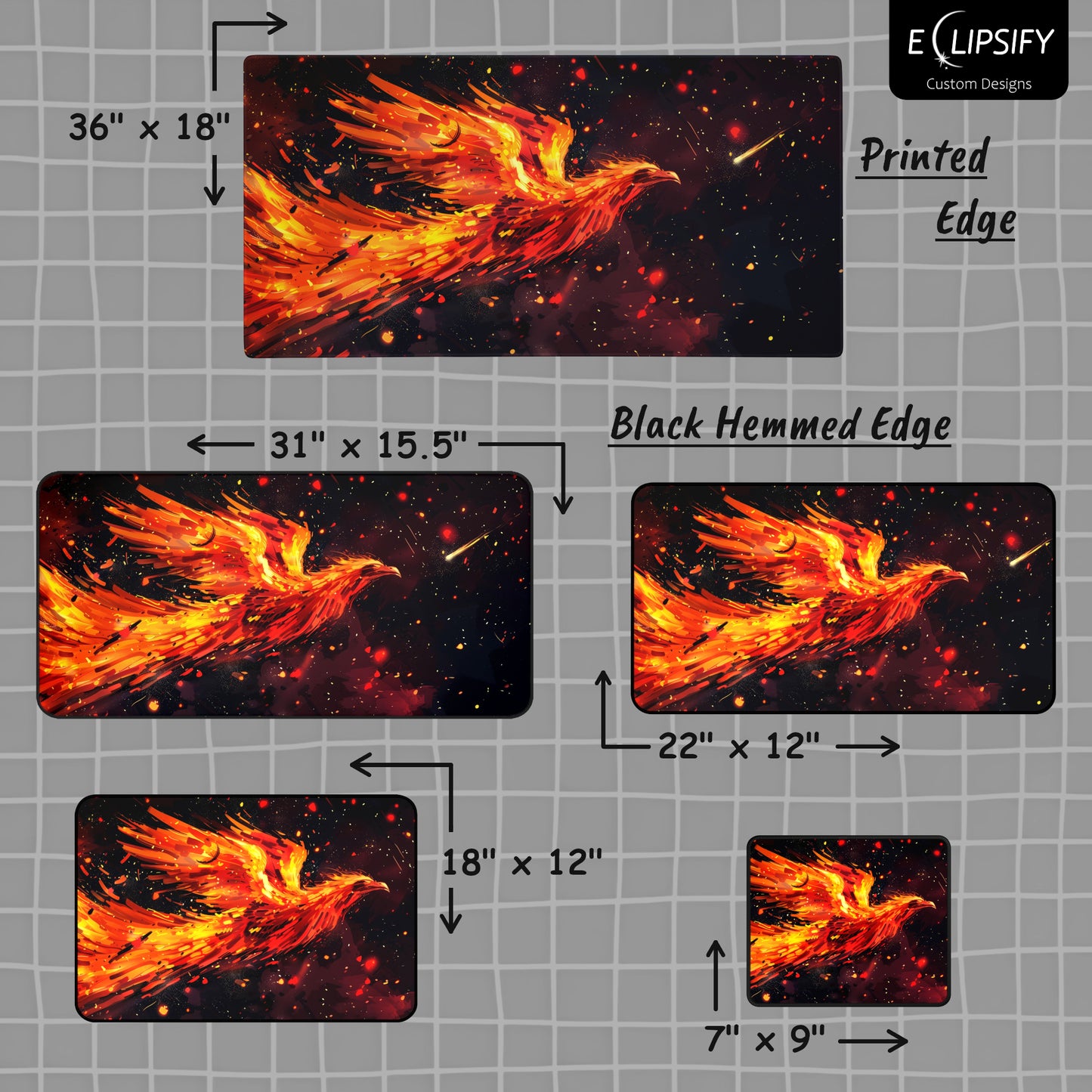 The Phoenix's Rebirth: Phoenix Gaming Mouse Pad