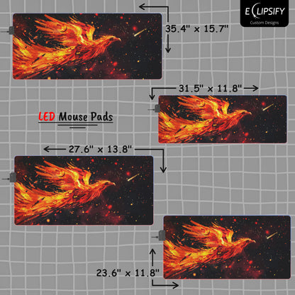 The Phoenix's Rebirth: Phoenix Gaming Mouse Pad