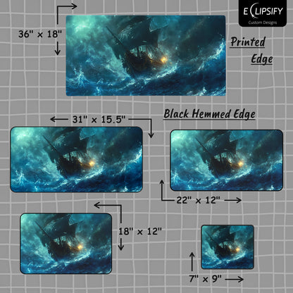 The Flying Dutchman: Pirate Ship Gaming Mouse Pad