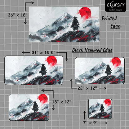 The Samurai Journey: Samurai Japanese Gaming Mouse Pad