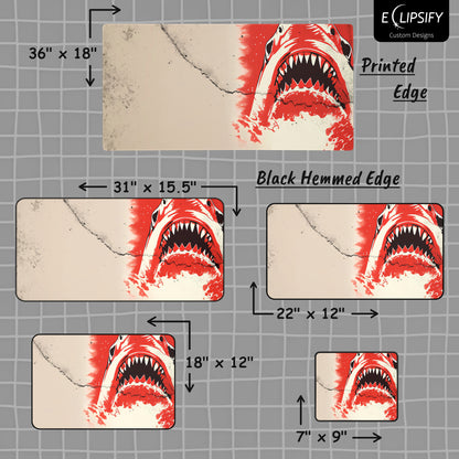 King Of The Ocean: Shark Gaming Mouse Pad