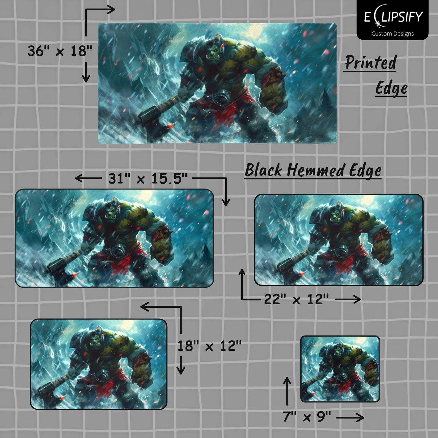 Fury: Orc Gaming Mouse Pad