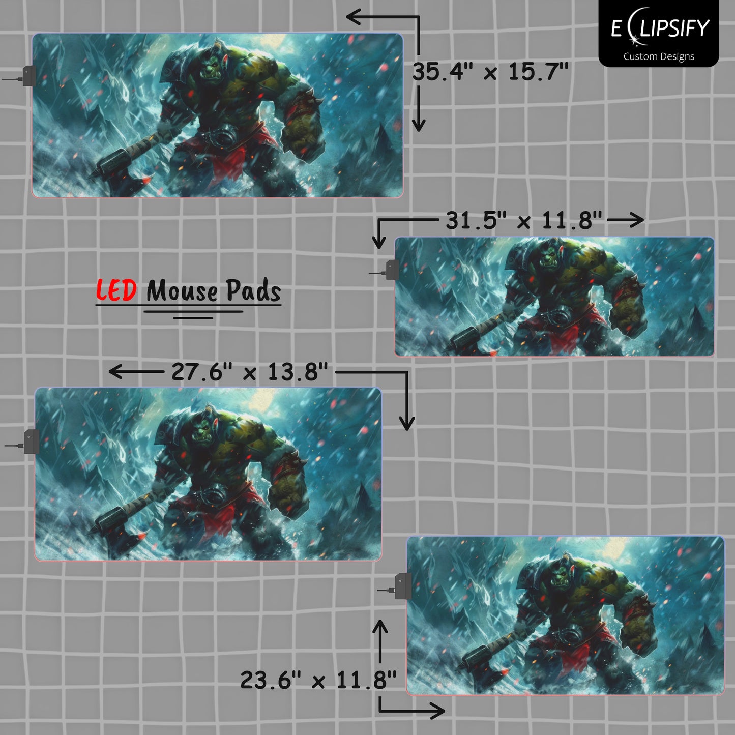 Fury: Orc Gaming Mouse Pad