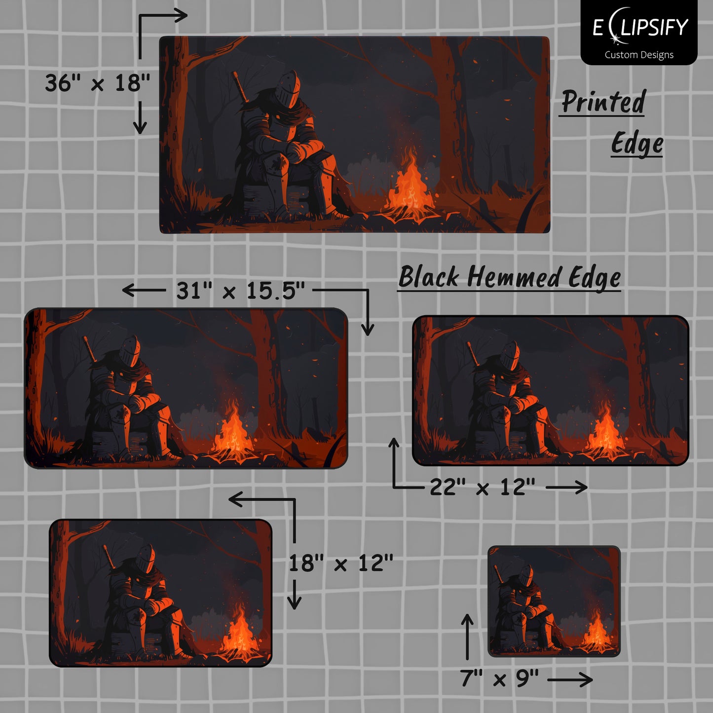 The Bonfire: Minimalist Gaming Mouse Pad