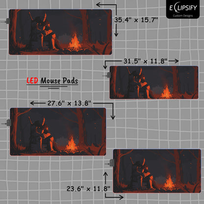 The Bonfire: Minimalist Gaming Mouse Pad