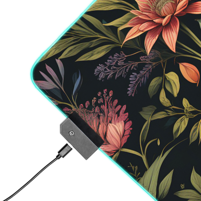 Botanical Harmony: Flower Floral Mouse Pad