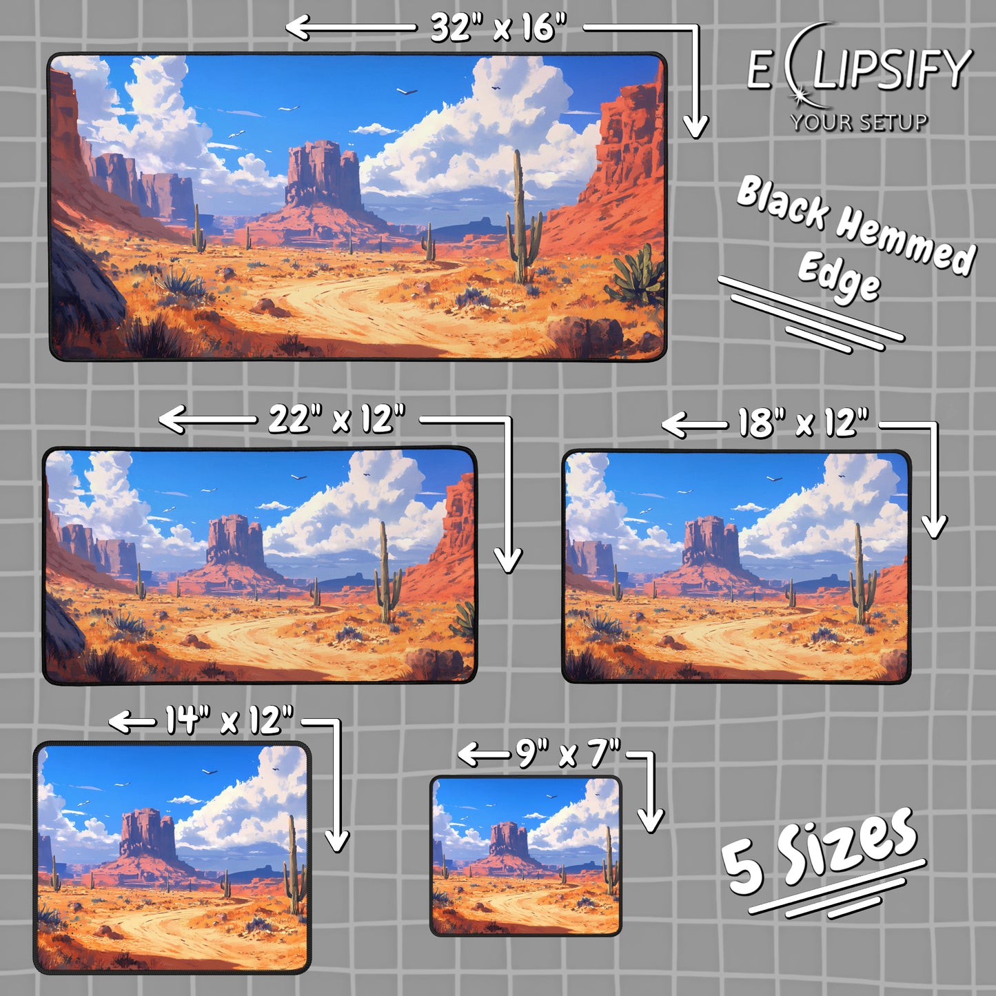 Wild Desert: Landscape Gaming Mouse Pad