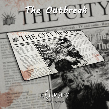 The Outbreak: Zombie Newspaper Mouse Pad
