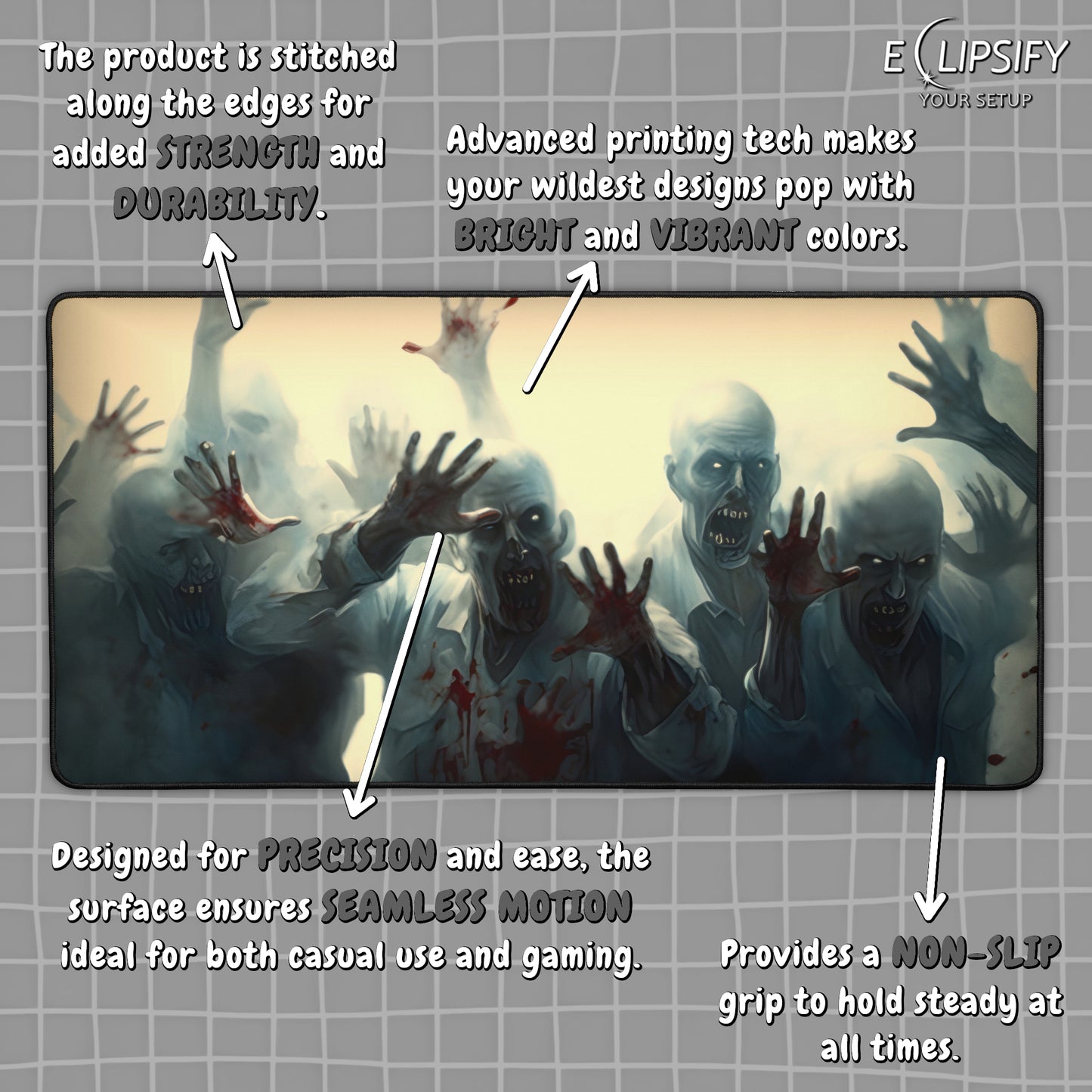Trapped: Zombie Gaming Mouse Pad